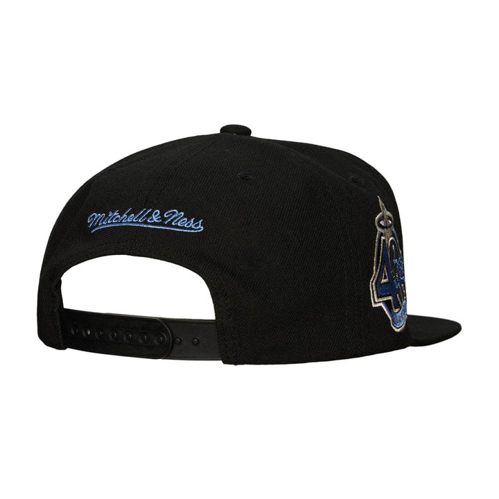Anaheim Angels Mitchell & Ness Cooperstown True Classics Snapback Hat - Black - Triple Play Caps