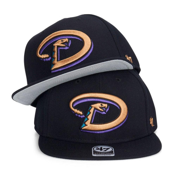 Arizona Diamondbacks 47 Brand Cooperstown No Shot '47 Captain - Black - Triple Play Caps