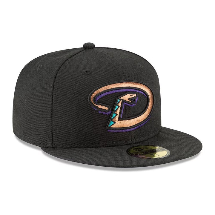 Arizona Diamondbacks New Era Cooperstown Collection Logo 59FIFTY Fitted Hat - Black - Triple Play Caps