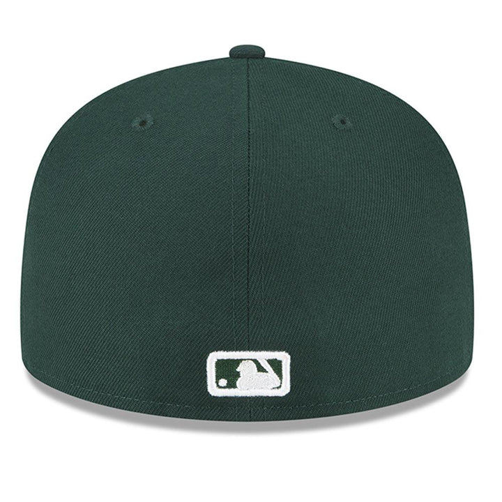 Atlanta Braves New Era Fashion Color Basic 59FIFTY Fitted Hat - Dark Green - Triple Play Caps