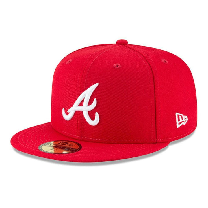 Atlanta Braves New Era Fashion Color Basic 59FIFTY Fitted Hat - Red - Triple Play Caps