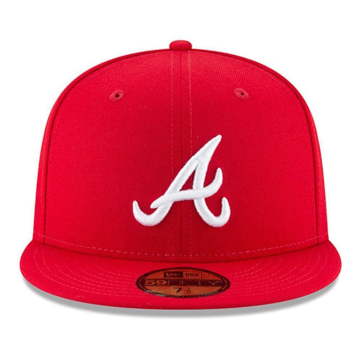 Atlanta Braves New Era Fashion Color Basic 59FIFTY Fitted Hat - Red - Triple Play Caps