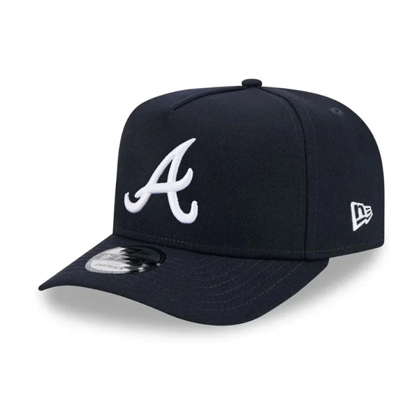Atlanta Braves New Era Team Color 9FIFTY A-Frame Snapback Hat - Navy - Triple Play Caps
