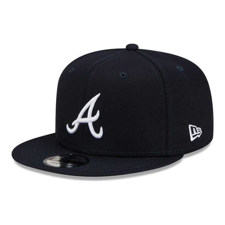 Atlanta Braves New Era Team Color 9FIFTY Snapback Hat - Navy - Triple Play Caps