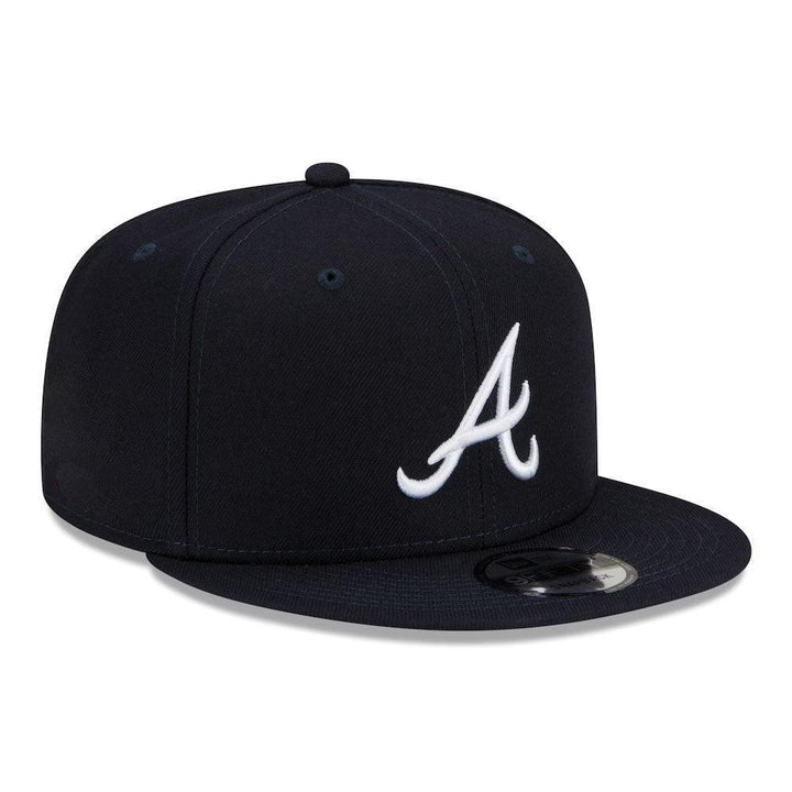Atlanta Braves New Era Team Color 9FIFTY Snapback Hat - Navy - Triple Play Caps