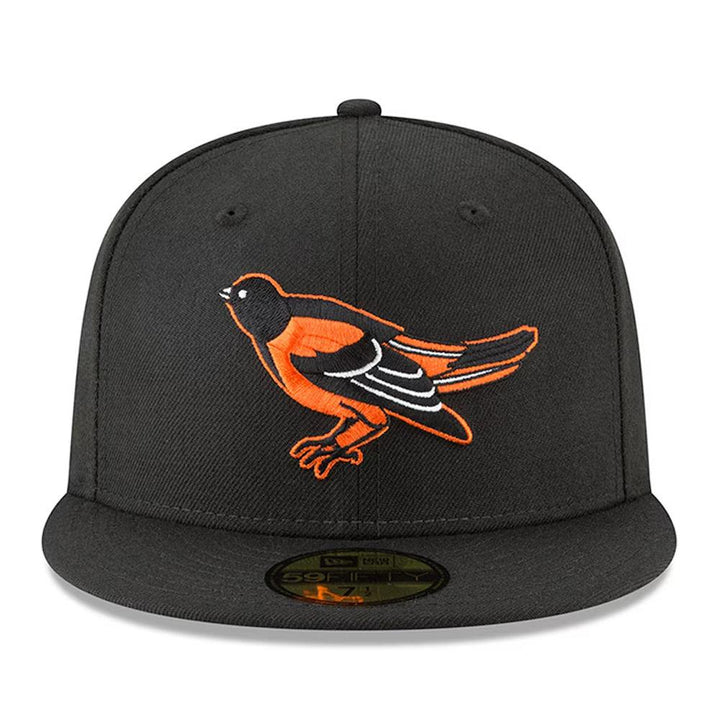 Baltimore Orioles New Era Cooperstown Collection Logo 59FIFTY Fitted Hat - Black - Triple Play Caps