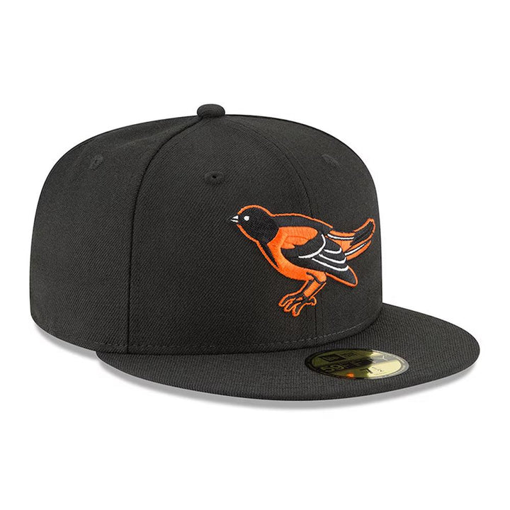 Baltimore Orioles New Era Cooperstown Collection Logo 59FIFTY Fitted Hat - Black - Triple Play Caps