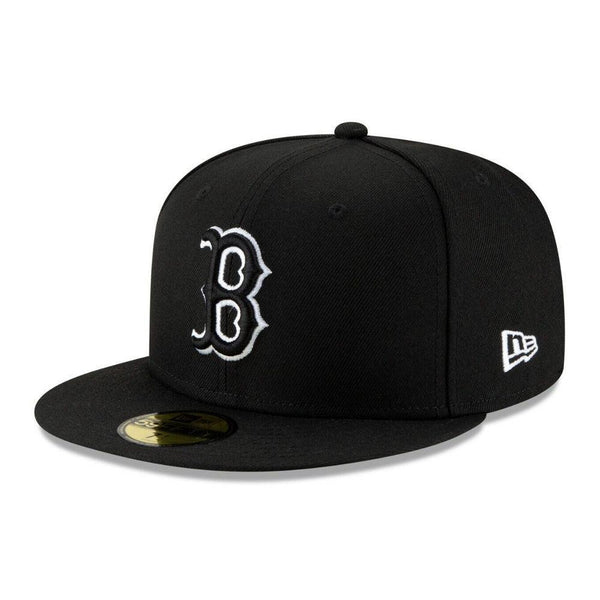 Boston Red Sox New Era B-Dub 59FIFTY Fitted Hat - Black - Triple Play Caps