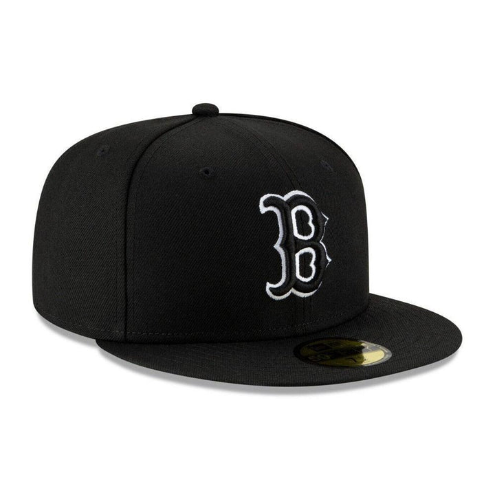Boston Red Sox New Era B-Dub 59FIFTY Fitted Hat - Black - Triple Play Caps
