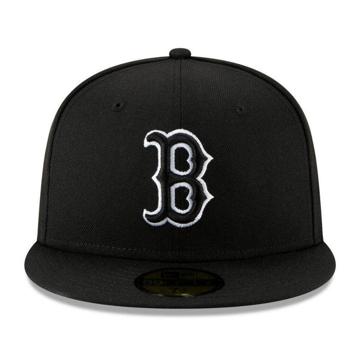 Boston Red Sox New Era B-Dub 59FIFTY Fitted Hat - Black - Triple Play Caps