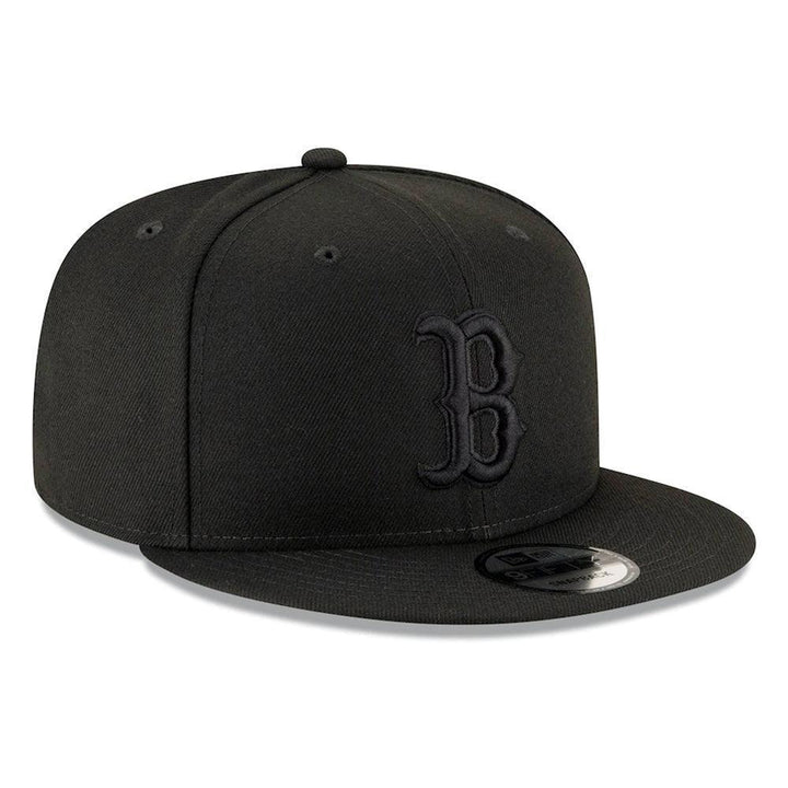 Boston Red Sox New Era Black on Black 9FIFTY Snapback Hat - Black - Triple Play Caps