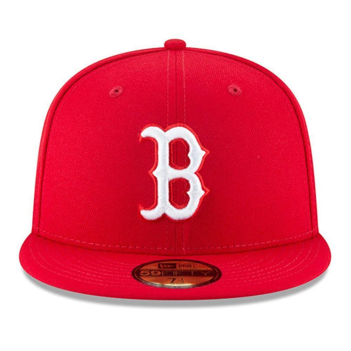 Boston Red Sox New Era Fashion Color Basic 59FIFTY Fitted Hat - Red - Triple Play Caps