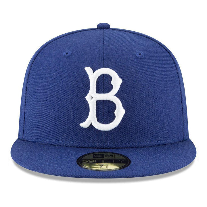 Brooklyn Dodgers New Era Cooperstown Collection Logo 59FIFTY Fitted Hat - Royal - Triple Play Caps