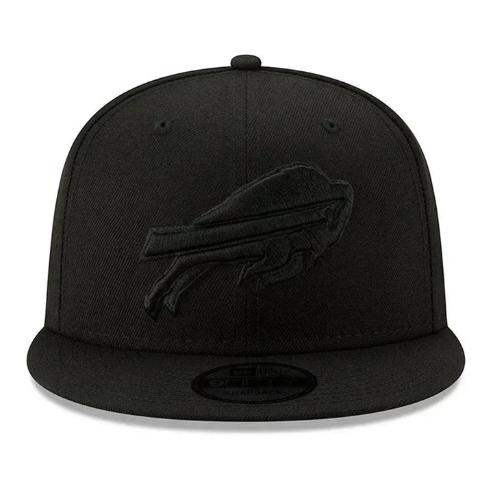 Buffalo Bills New Era Black on Black 9FIFTY Snapback Hat - Black - Triple Play Caps