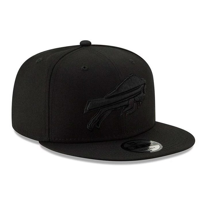 Buffalo Bills New Era Black on Black 9FIFTY Snapback Hat - Black - Triple Play Caps