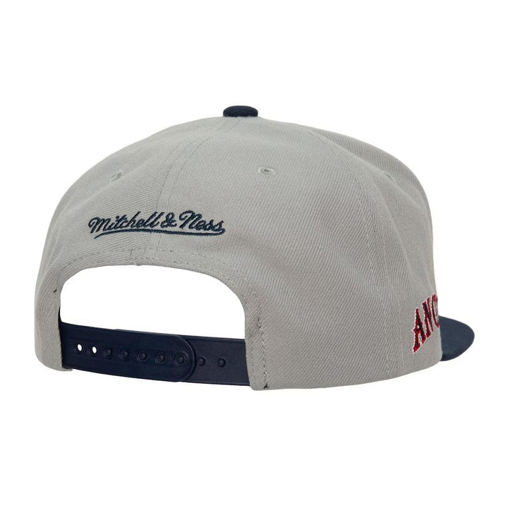 California Angels Mitchell & Ness Cooperstown Away Snapback Hat - Gray - Triple Play Caps