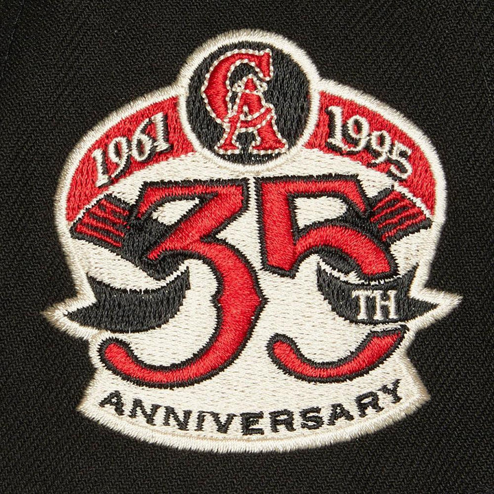 California Angels Mitchell & Ness Cooperstown True Classics Snapback Hat - Black - Triple Play Caps