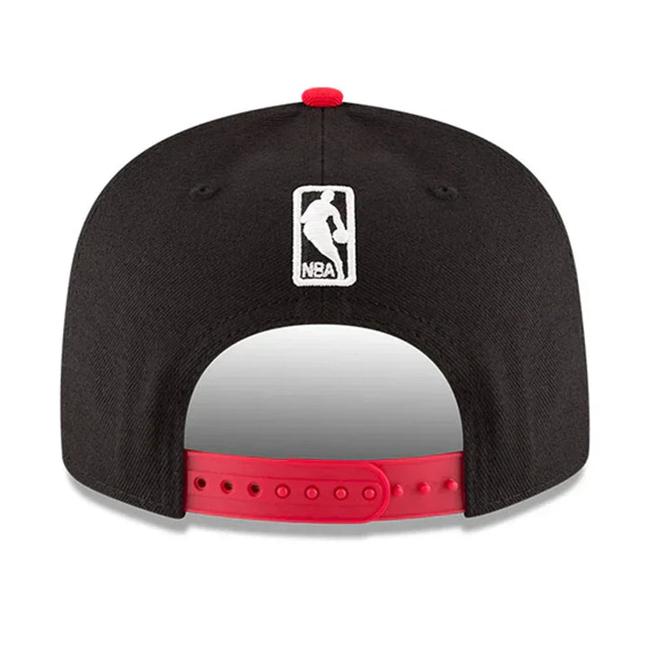 Chicago Bulls New Era 2-Tone Team Color 9FIFTY Snapback Hat - Black/Red - Triple Play Caps