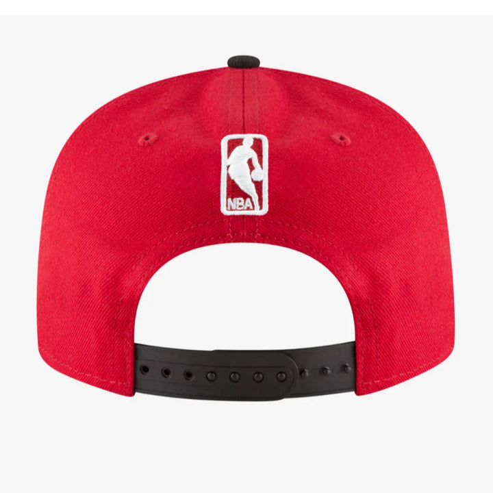 Chicago Bulls New Era 2-Tone Team Color 9FIFTY Snapback Hat - Red/Black - Triple Play Caps