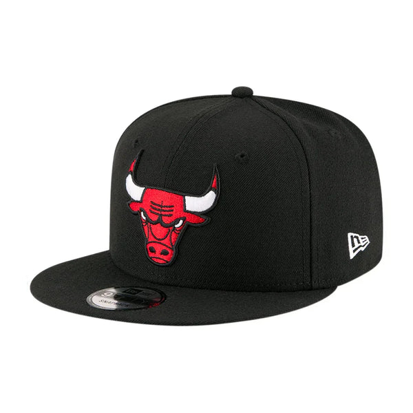 Chicago Bulls New Era Team Color 9FIFTY Snapback Hat - Black - Triple Play Caps