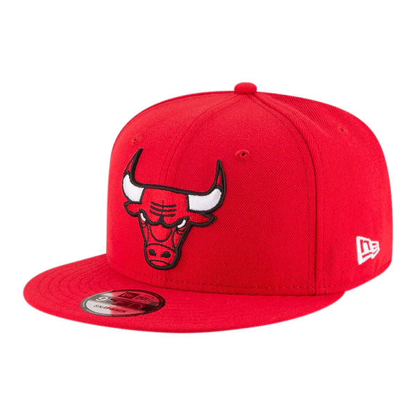 Chicago Bulls New Era Team Color 9FIFTY Snapback Hat - Red - Triple Play Caps