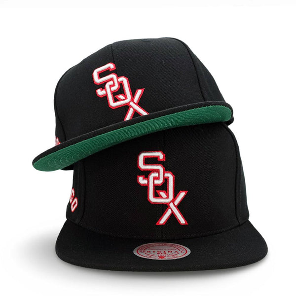 Chicago White Sox Mitchell & Ness Cooperstown Evergreen Snapback Hat - Black - Triple Play Caps