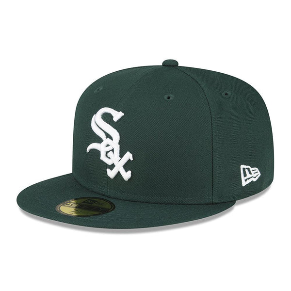 Chicago White Sox New Era Fashion Color Basic 59FIFTY Fitted Hat - Dark Green - Triple Play Caps
