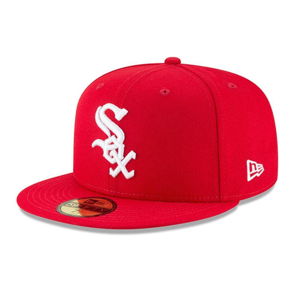 Chicago White Sox New Era Fashion Color Basic 59FIFTY Fitted Hat - Red - Triple Play Caps