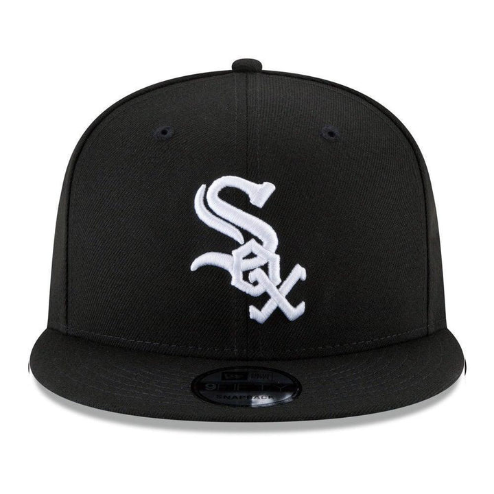 Chicago White Sox New Era Team Color 9FIFTY Snapback Hat - Black - Triple Play Caps