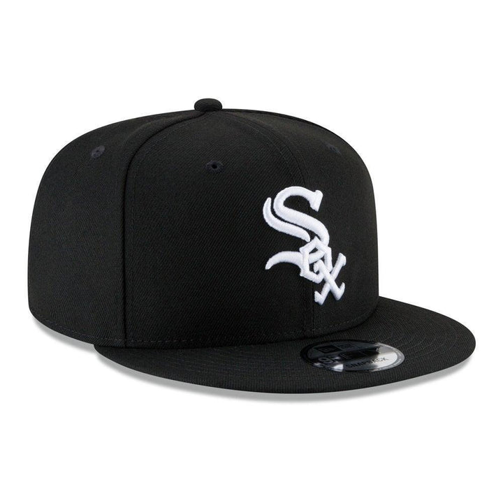 Chicago White Sox New Era Team Color 9FIFTY Snapback Hat - Black - Triple Play Caps
