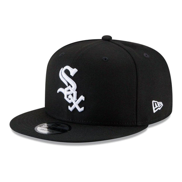 Chicago White Sox New Era Team Color 9FIFTY Snapback Hat - Black - Triple Play Caps