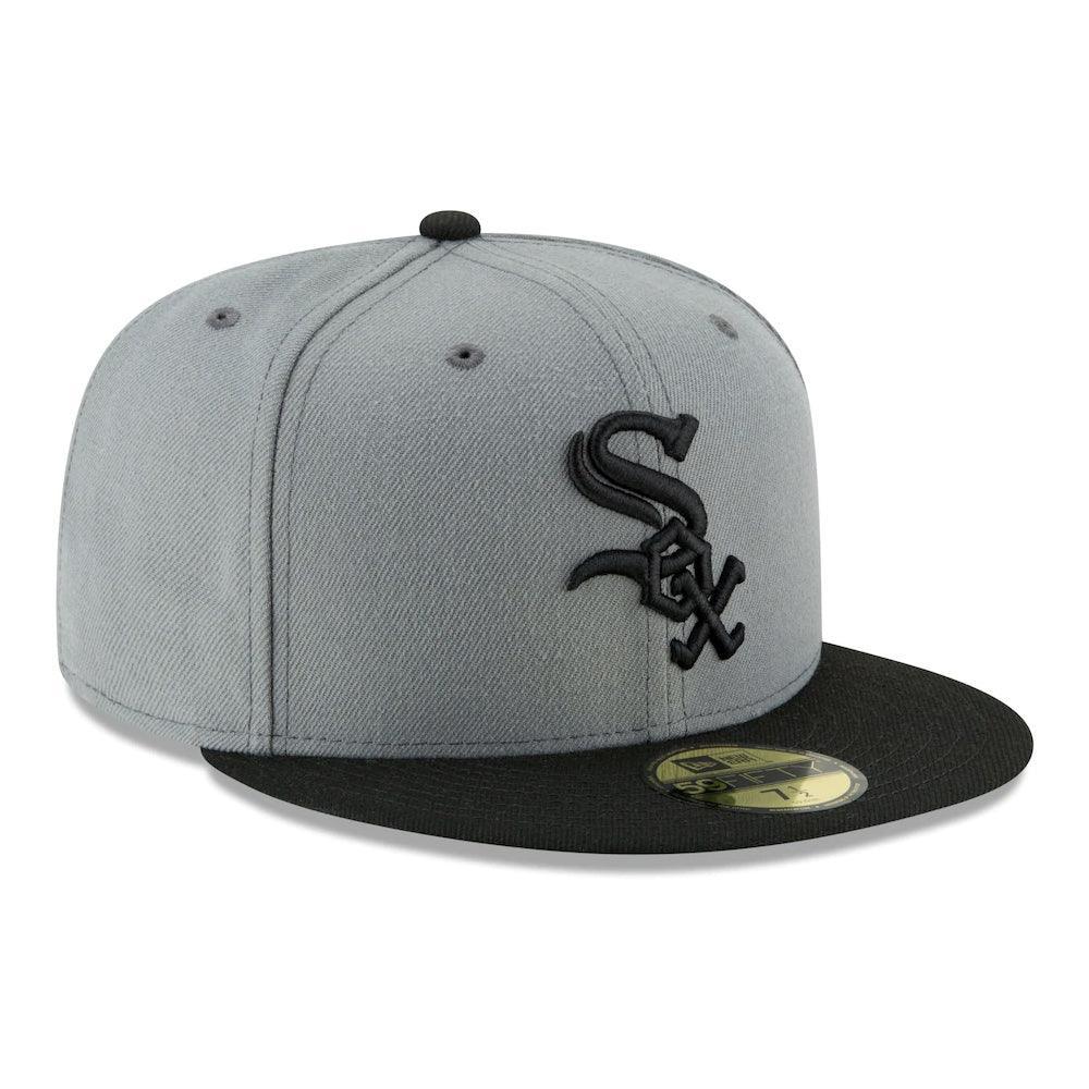 Chicago White Sox New Era Two-Tone 59FIFTY Fitted Hat - Gray/Black - Triple Play Caps