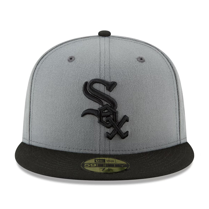 Chicago White Sox New Era Two-Tone Basic 59FIFTY Fitted Hat - Gray/Black - Triple Play Caps
