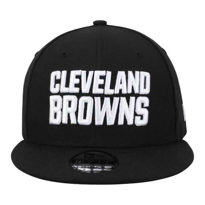 Cleveland Browns New Era B-Dub 9FIFTY Snapback Hat - Black - Triple Play Caps