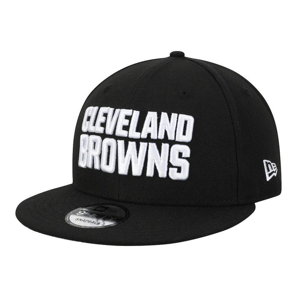 Cleveland Browns New Era B-Dub 9FIFTY Snapback Hat - Black - Triple Play Caps