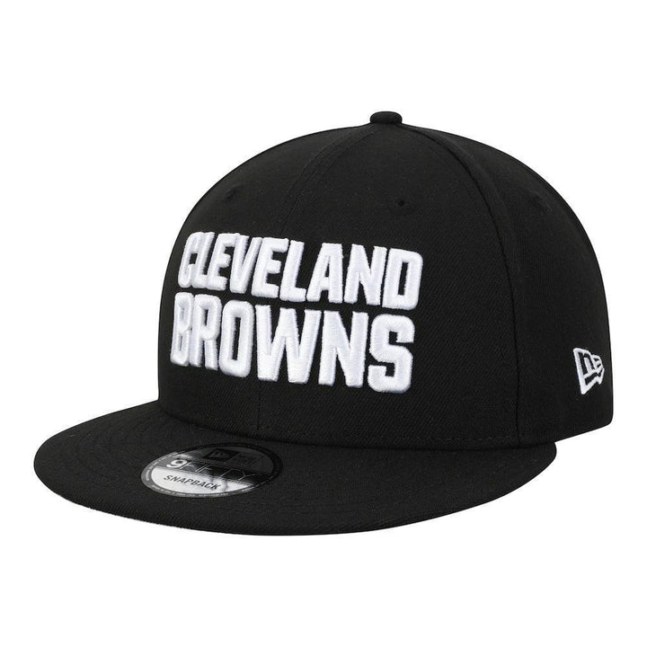 Cleveland Browns New Era B-Dub 9FIFTY Snapback Hat - Black - Triple Play Caps