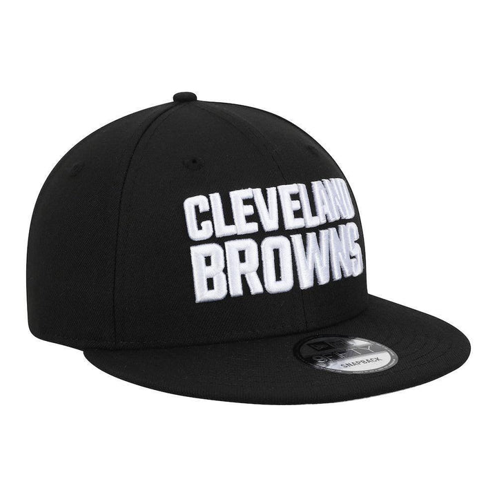 Cleveland Browns New Era B-Dub 9FIFTY Snapback Hat - Black - Triple Play Caps