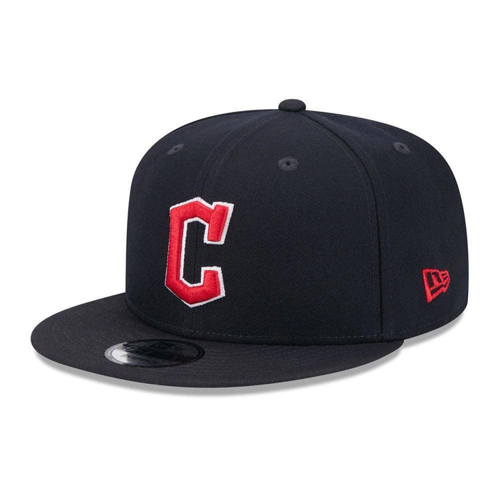 Cleveland Guardians New Era Team Color 9FIFTY Snapback Hat - Navy - Triple Play Caps