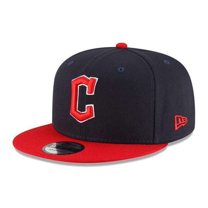Cleveland Guardians New Era Team Color 9FIFTY Snapback Hat - Navy/Red - Triple Play Caps