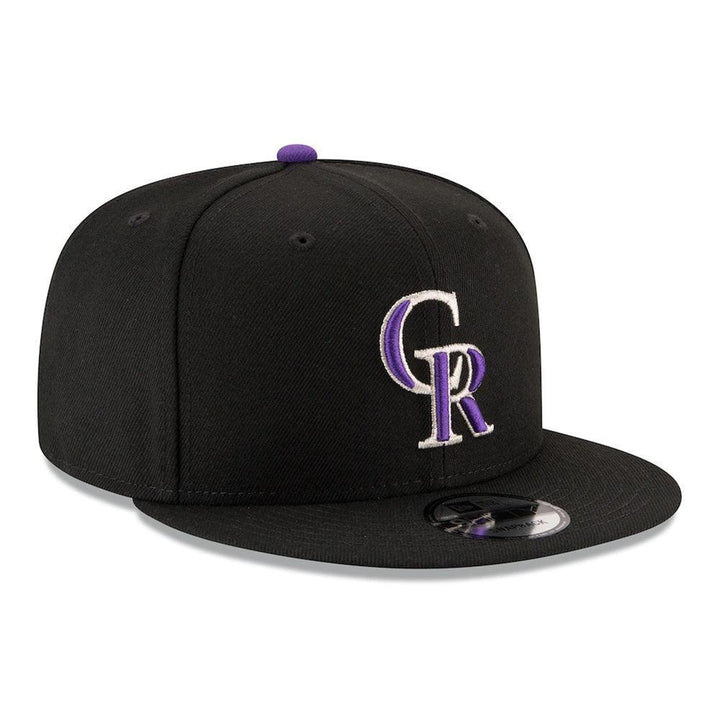 Colorado Rockies New Era Team Color 9FIFTY Snapback Hat - Black - Triple Play Caps