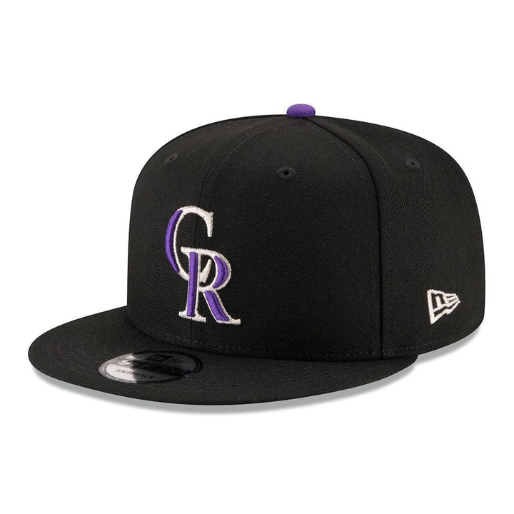 Colorado Rockies New Era Team Color 9FIFTY Snapback Hat - Black - Triple Play Caps