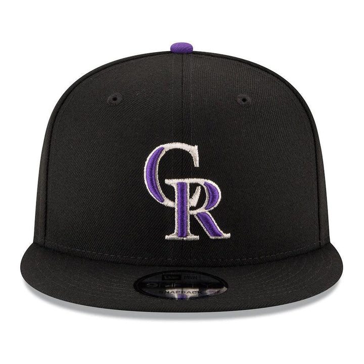 Colorado Rockies New Era Team Color 9FIFTY Snapback Hat - Black - Triple Play Caps