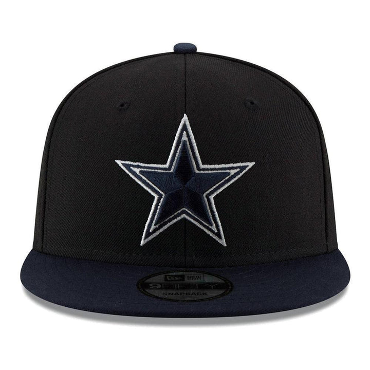 Dallas Cowboys New Era 2-Tone Basic 9FIFTY Snapback Hat - Black/Navy - Triple Play Caps