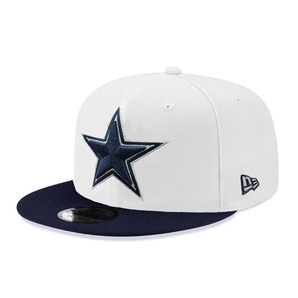 Dallas Cowboys New Era 2-Tone Basic 9FIFTY Snapback Hat - White - Triple Play Caps