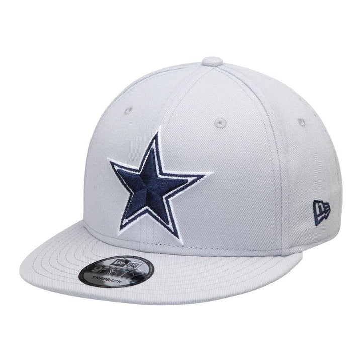 Dallas Cowboys New Era Basic 9FIFTY Snapback Hat - Grey - Triple Play Caps