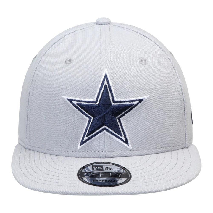 Dallas Cowboys New Era Basic 9FIFTY Snapback Hat - Grey - Triple Play Caps