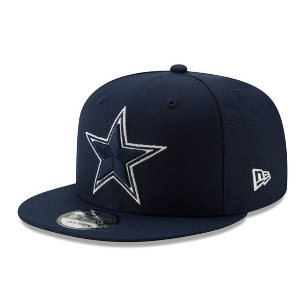 Dallas Cowboys New Era Basic 9FIFTY Snapback Hat - Navy - Triple Play Caps
