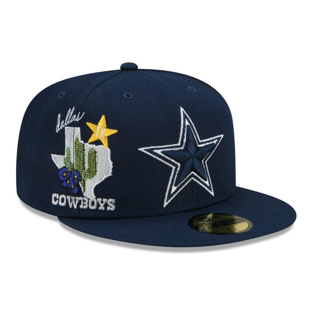 Dallas Cowboys New Era City Cluster 59FIFTY Fitted Hat - Navy - Triple Play Caps