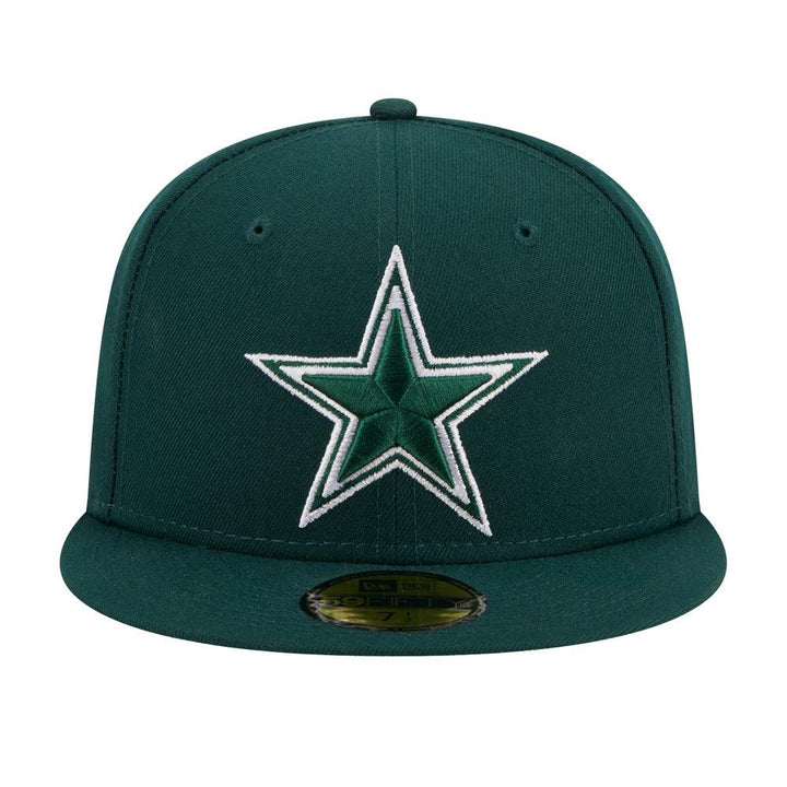 Dallas Cowboys New Era Fashion Color Basic 59FIFTY Fitted Hat - Dark Green - Triple Play Caps