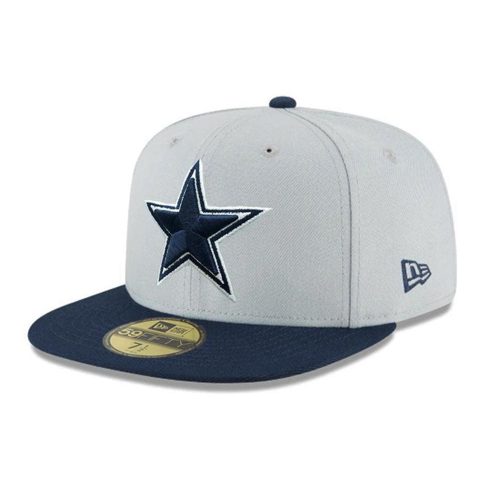 Dallas Cowboys New Era Team Basic 59FIFTY Fitted Hat - Grey - Triple Play Caps